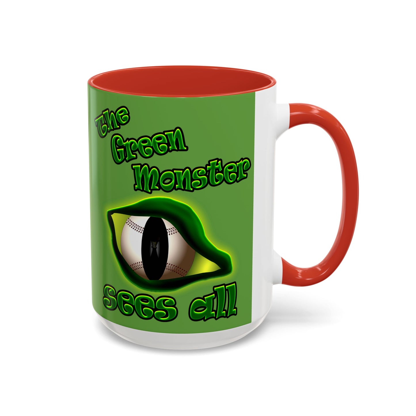 green monster - Accent Mug (green)