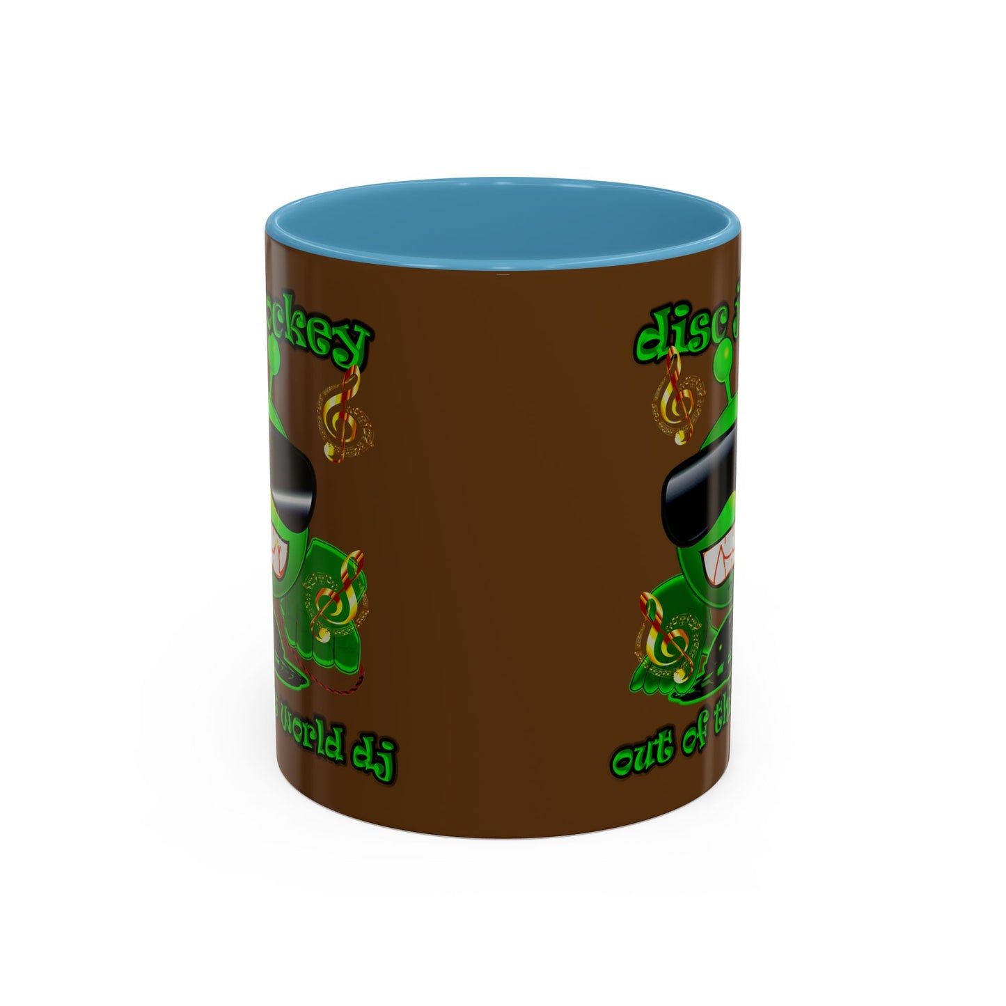 disc jockey - Accent Mug (brown)