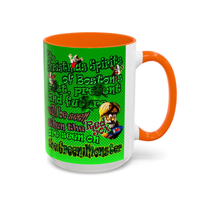 christmas spirits of boston - Accent Mug (logo green)