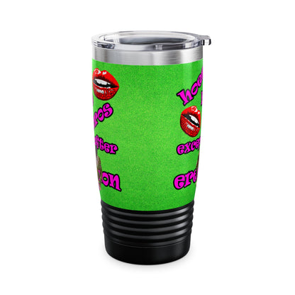 hoes b4 bros - Ringneck Tumbler, 20oz (green turf)