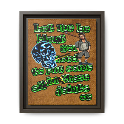 og - framed canvas art (brown papyrus)