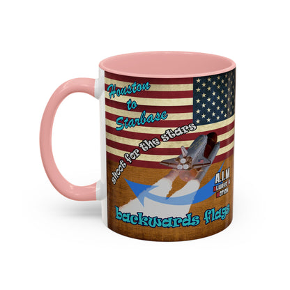 shoot for the stars - Accent Mug (brown papyrus)