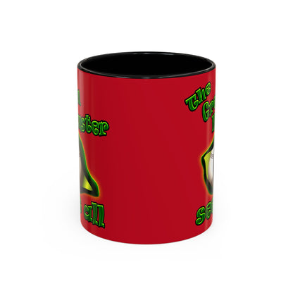 green monster - Accent Mug (dark red)