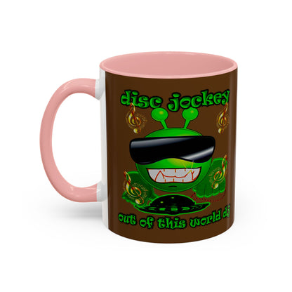 disc jockey - Accent Mug (brown)