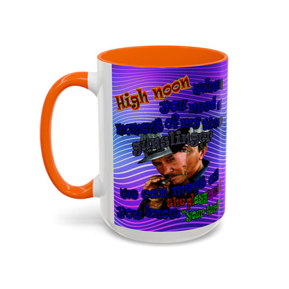 high noon - Accent Mug (purple wave)