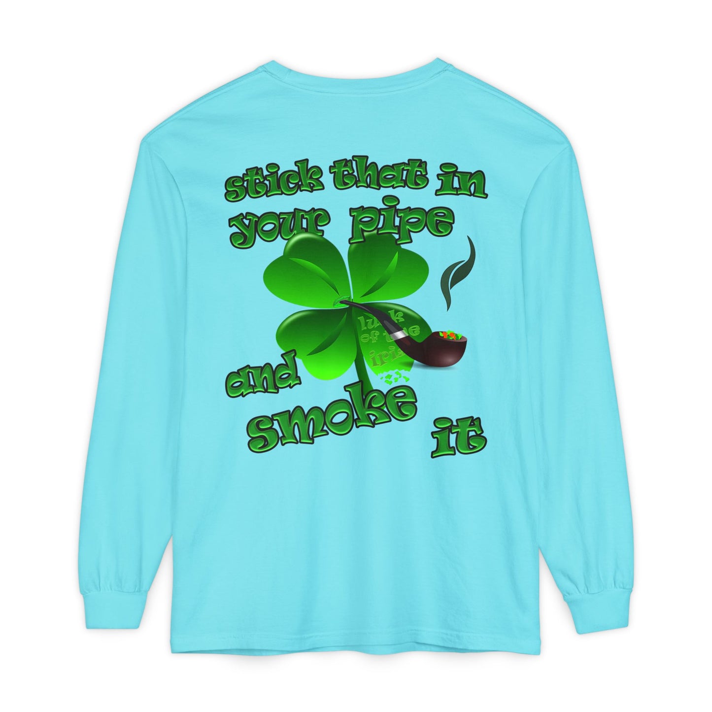 celtics logo - Unisex Garment-dyed Long Sleeve T-Shirt