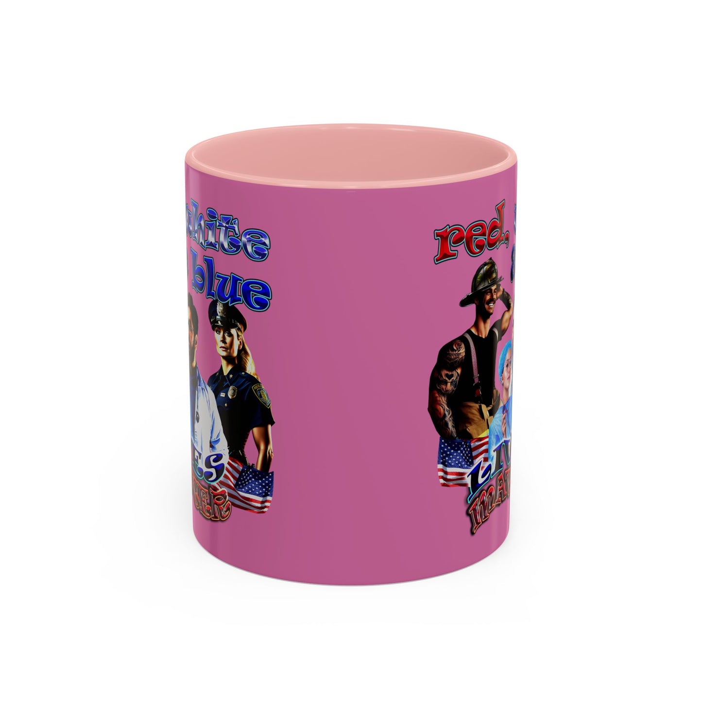 rw&b lives matter - Accent Mug (light pink)
