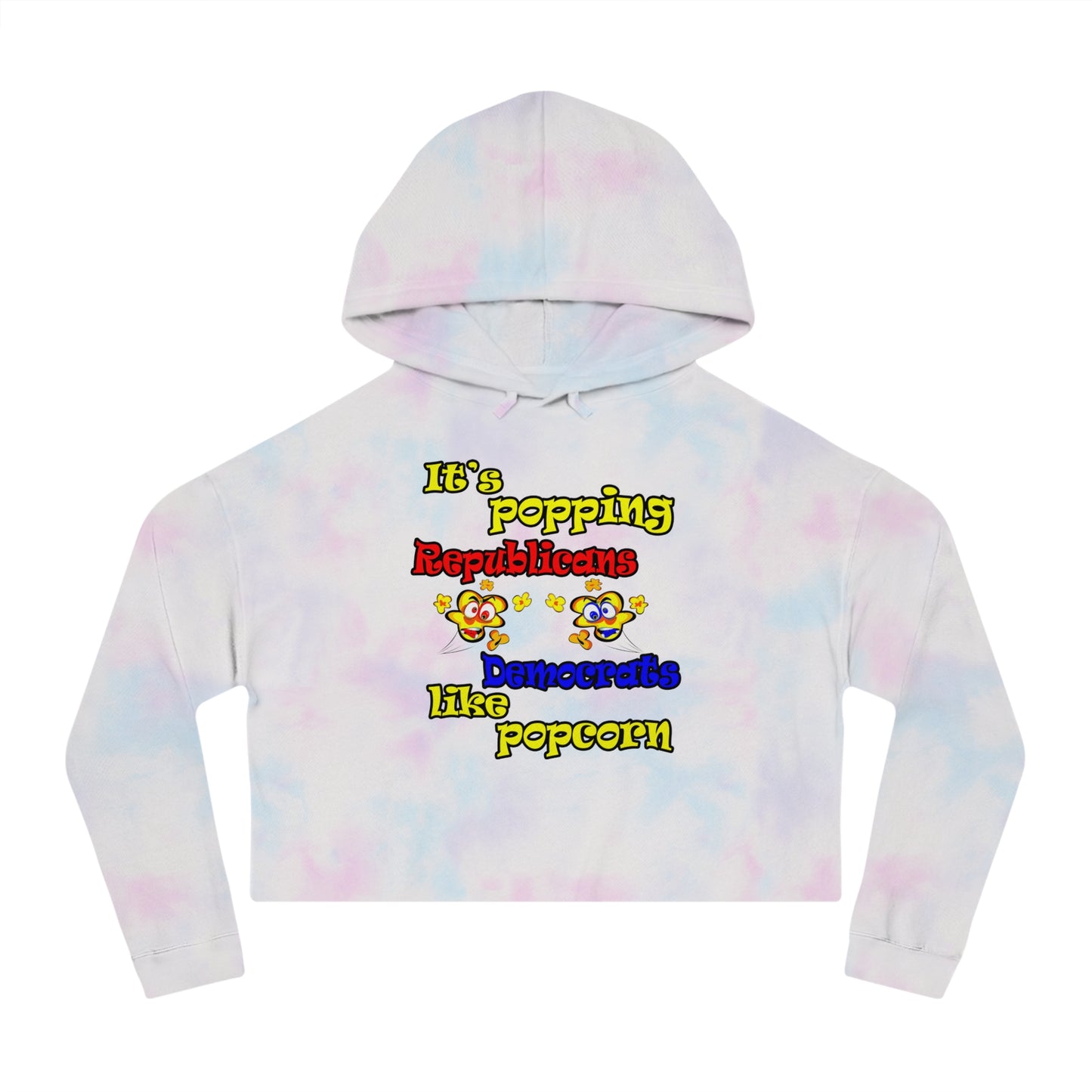 popping like popcorn - Women’s Cropped Hooded Sweatshirt