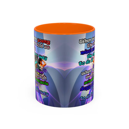 doggystyle - Accent Mug (grey-pink wave)