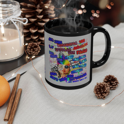 drop the beat - Black Mug (light grey)