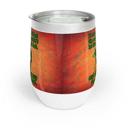turtle race - Chill Wine Tumbler (burnt orange)