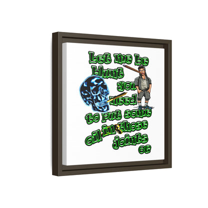 og - framed canvas art (white)