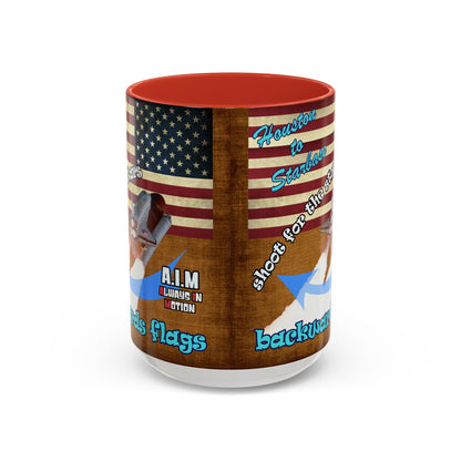 shoot for the stars - Accent Mug (brown papyrus)