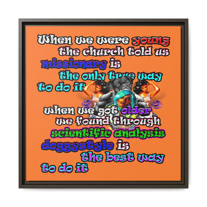 doggystyle - framed canvas art (crusta)