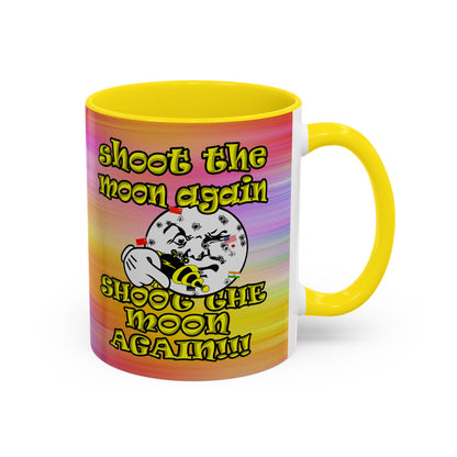 shoot the moon again - Accent Mug (color blur)