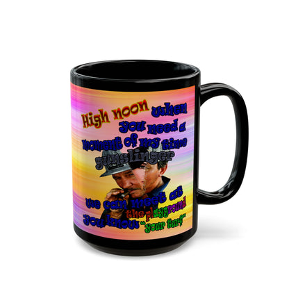 high noon - Black Mug (color blur)