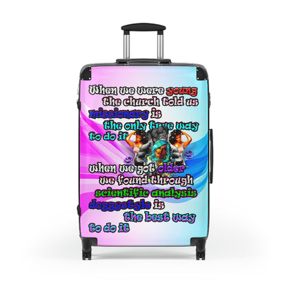 doggystyle - Suitcase (light blue-pink wave)