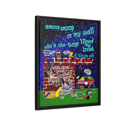 snoops - framed canvas art