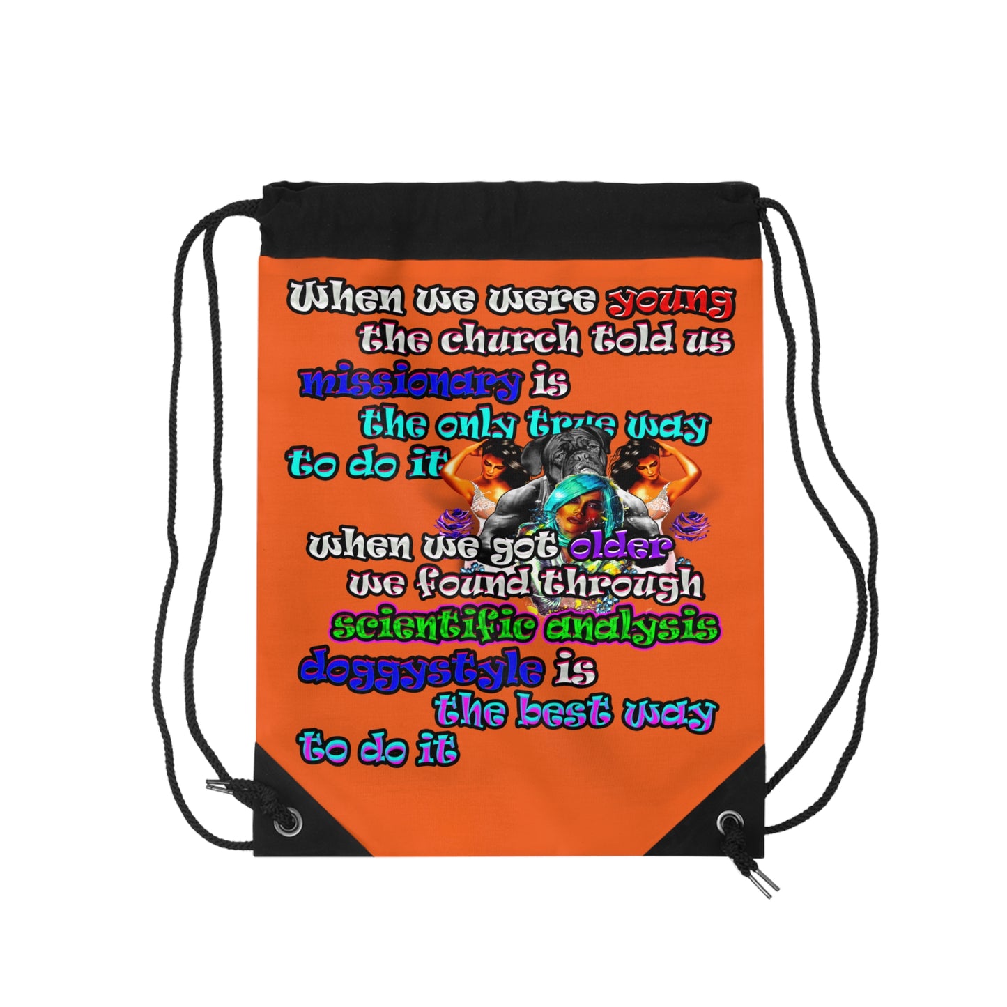 doggystyle - Drawstring Bag (orange)