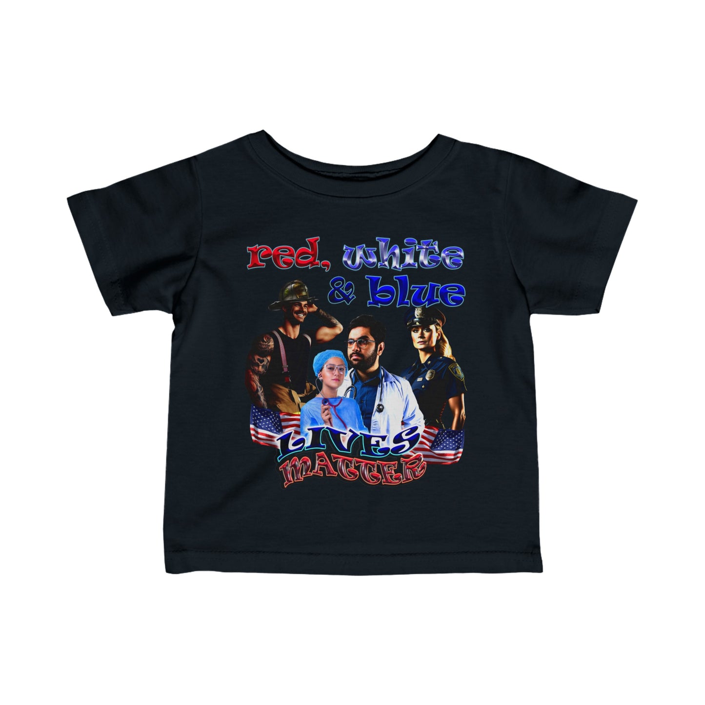 rw&b lives matter - Infant Fine Jersey Tee