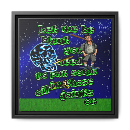 og - framed canvas art ('snoops' background)