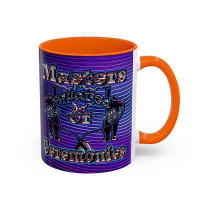 em cee squared - Accent Mug (purple wave)
