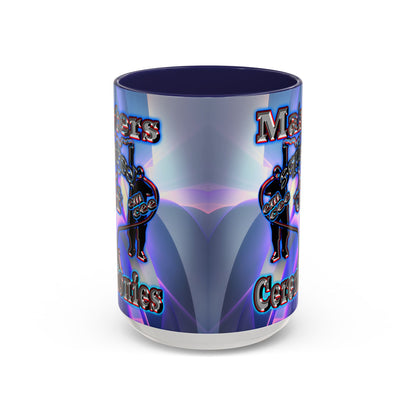 em cee squared - Accent Mug (grey-pink wave)
