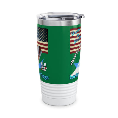 shoot for the stars - Ringneck Tumbler, 20oz (dark green)
