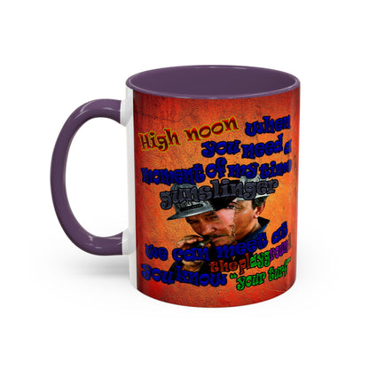 high noon - Accent Mug (burnt orange)