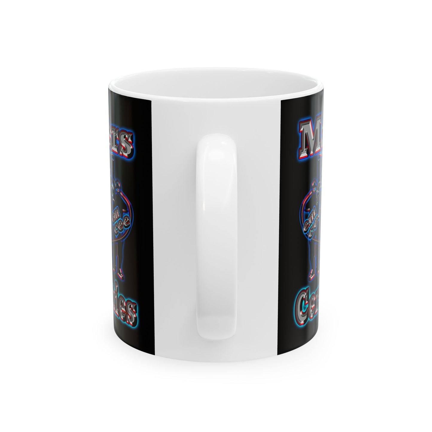 em cee squared - White Mug (black)