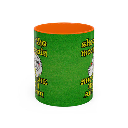 shoot the moon again - Accent Mug (green turf)