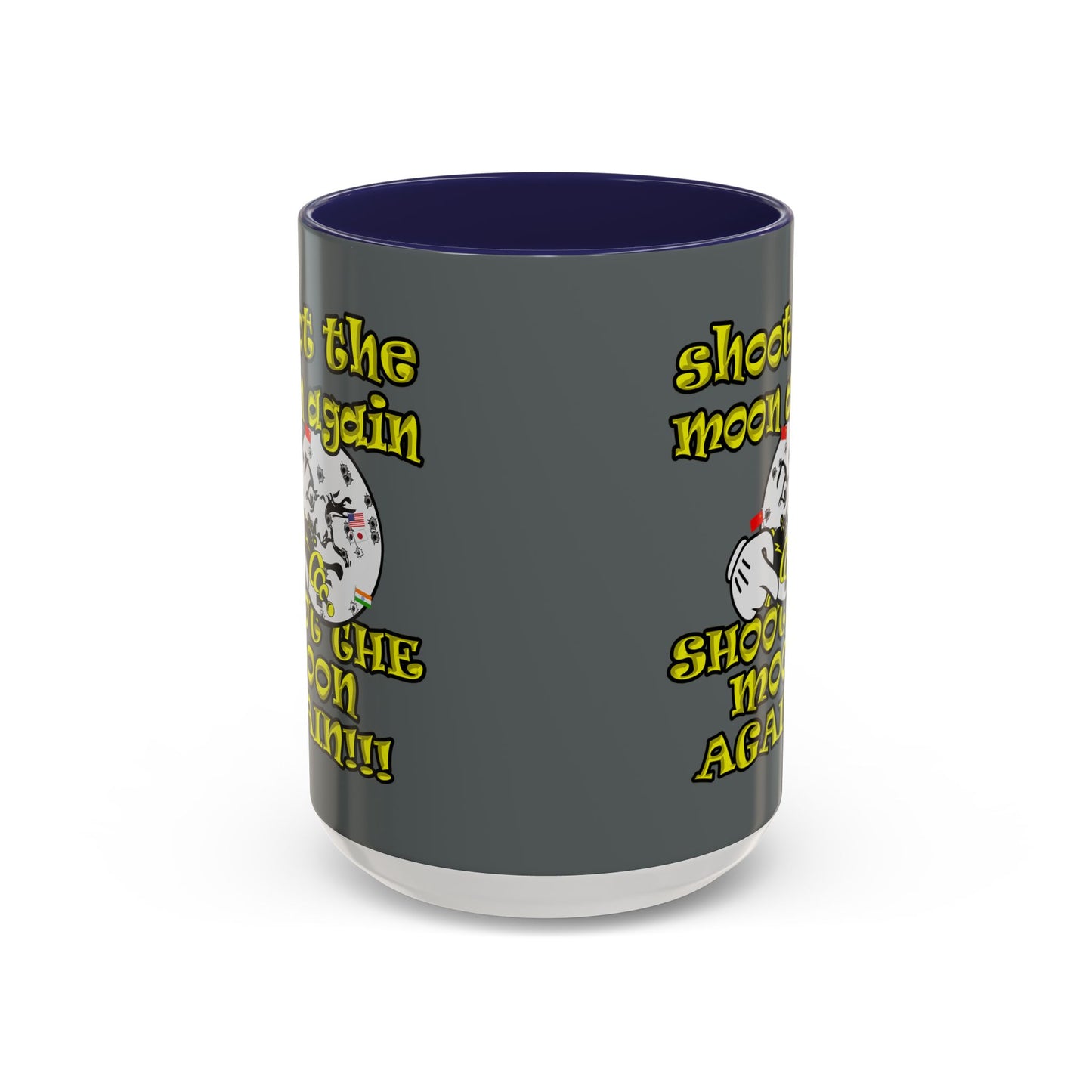 shoot the moon again - Accent Mug (dark grey)
