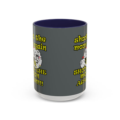shoot the moon again - Accent Mug (dark grey)