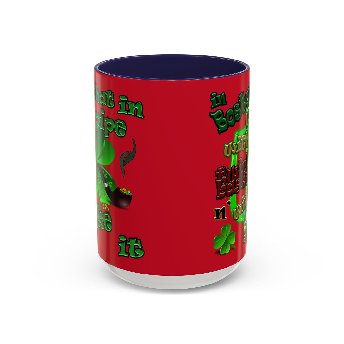 celtics logo - Accent Mug (dark red)