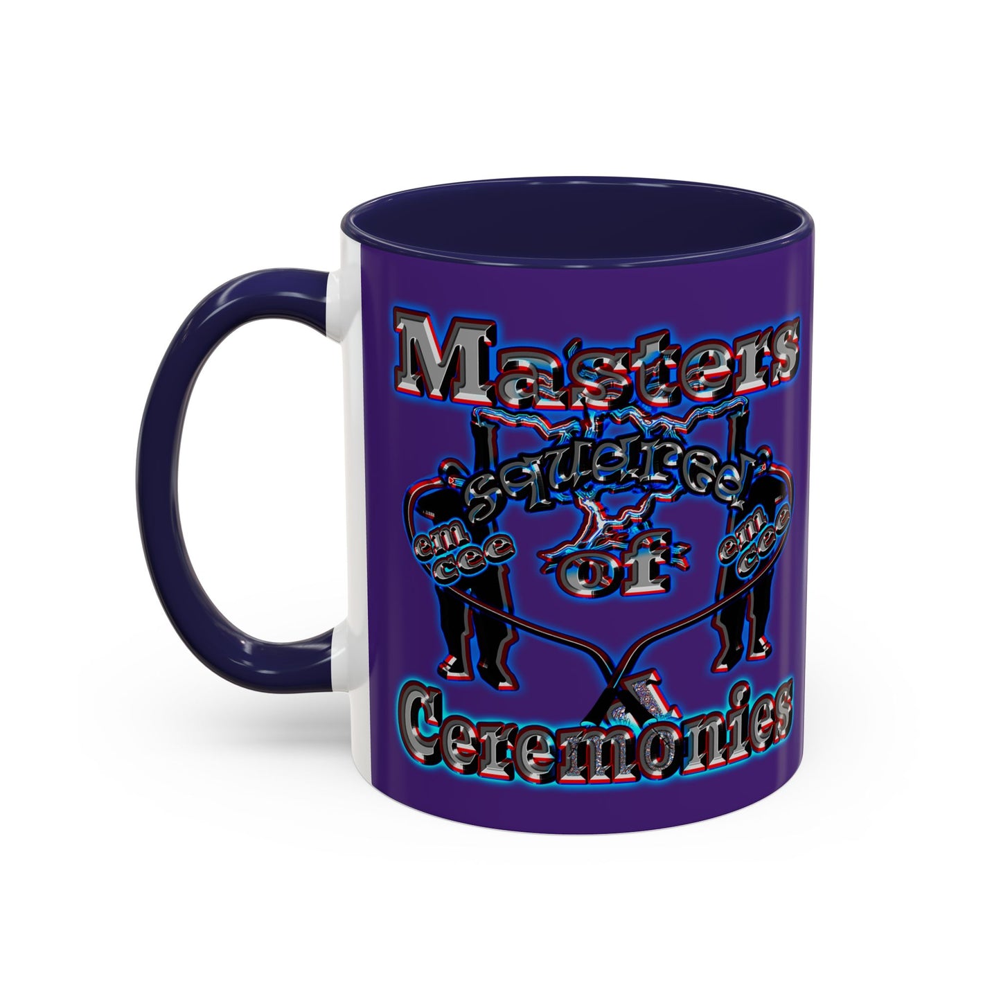 em cee squared - Accent Mug (purple)
