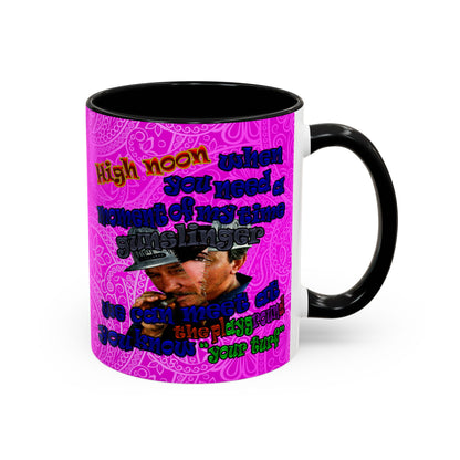 high noon - Accent Mug (pink swirl)