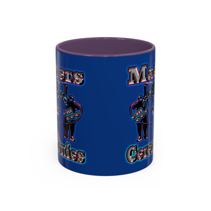 em cee squared - Accent Mug (dark blue)