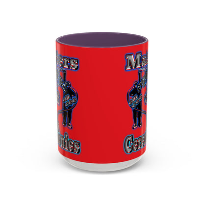 em cee squared - Accent Mug (red)