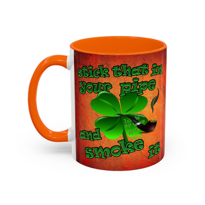 celtics logo - Accent Mug (burnt orange)