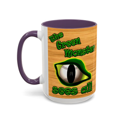 green monster - Accent Mug (butterscotch wood finish)