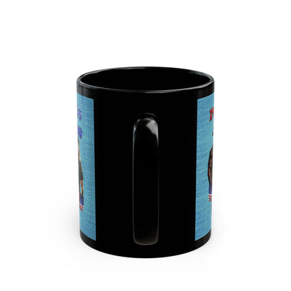 rw&b lives matter - Black Mug (faded blue)