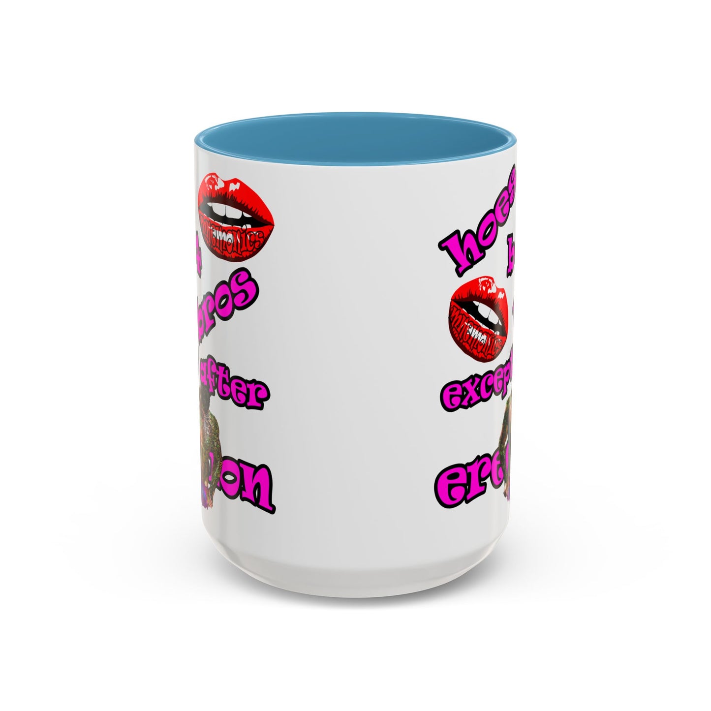 hoes b4 bros - Accent Mug (white)