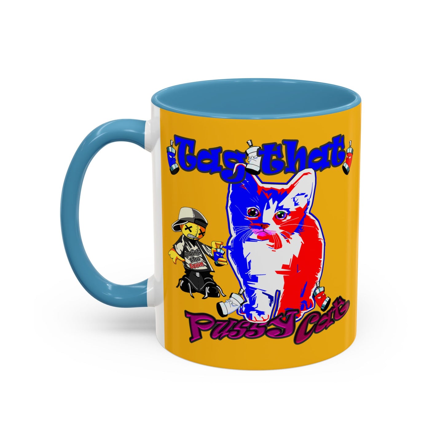 tag that - Accent Mug (yellow)