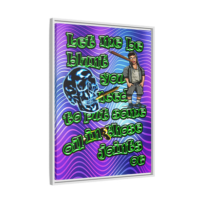 og - framed canvas art (purple wave)
