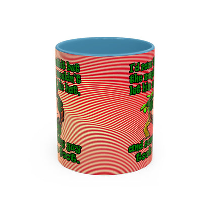 turtle race - Accent Mug (yellow-orange wave)