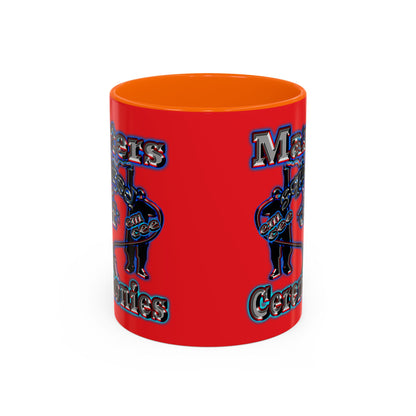 em cee squared - Accent Mug (red)