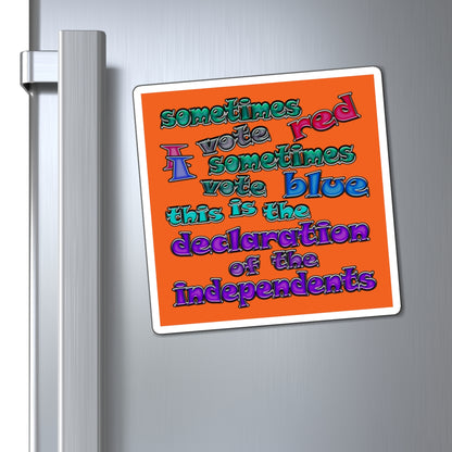 declaration of the independents - Magnets - (orange)