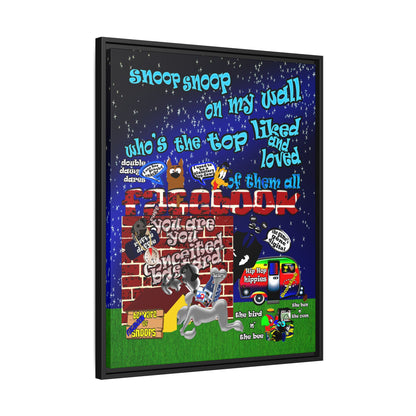 snoops - framed canvas art