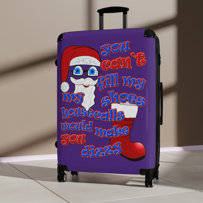 santa's shoes - Suitcase (purple)