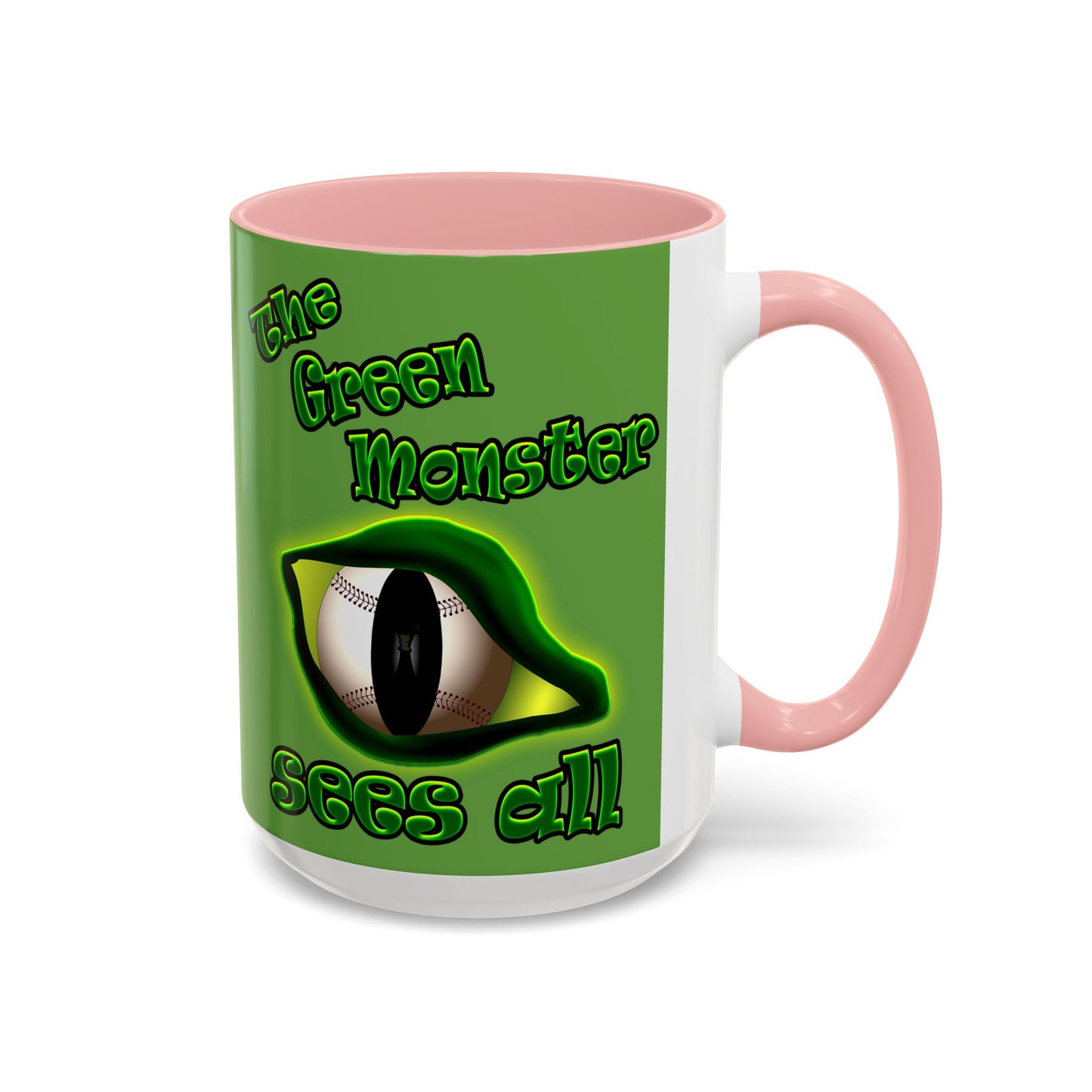 green monster - Accent Mug (green)